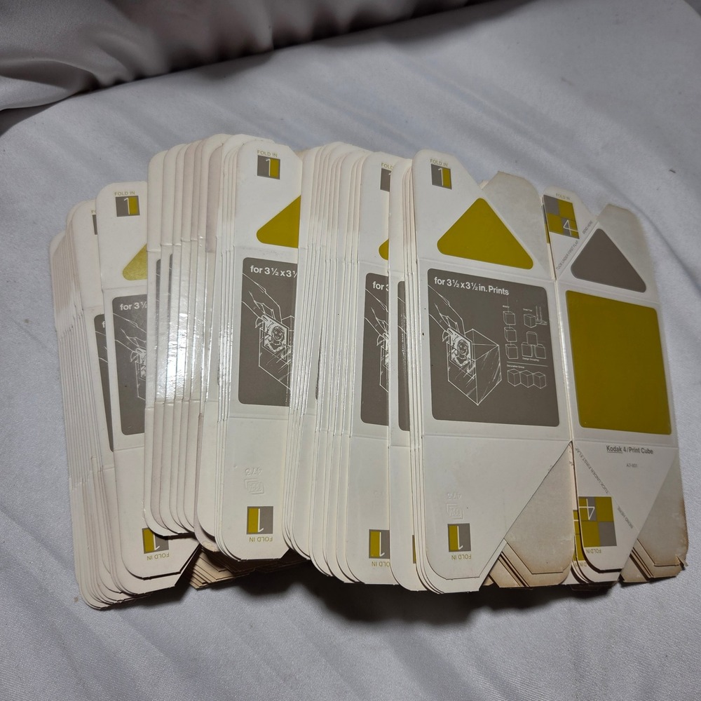 Vintage Kodak 4/Print Cube Photo Display Frames Lot of 42 Retro A7-931‎ 3.5x3.5